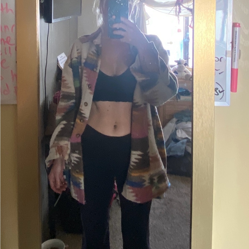 Blue b. collection  Multicolored Aztec Pattern Jacket - Picture 2 of 10